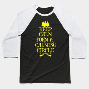 Spooky Keep Calm Witch Halloween Meme Baseball T-Shirt